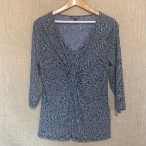 Daisy Fuentes Black and White Blouse